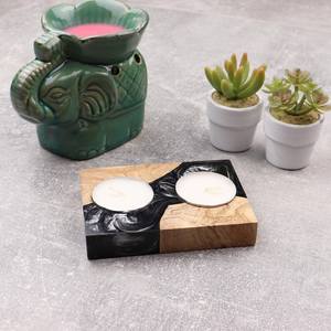 Candelabro Artesanal de Resina y Madera, Forma Personalizada Minimalista, Decoración de Interiores para el Hogar, Mesa, Estante, Boda, Día de San Valentín - Product Image 4