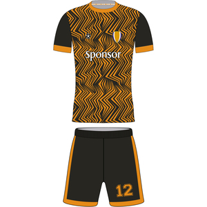 Ensembles de maillots de football club personnalisés nouveau design uniforme d'équipe pour adultes impression numérique 100% polyester maillot de football à séchage rapide - Product Image 3