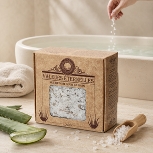 Sel de Bain Naturel à l'Aloe OEM ODM Marque Privée Bain Minéral Botanique Sans Parfum Ni Colorant Fabricant Cosmétique Vente en Gros - Product Image 1