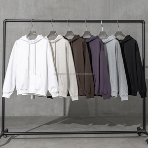 Sudadera con Capucha Extra Grande de Algodón de Alta Calidad, Sudadera con Capucha de Felpa Francesa Lisa para Hombre con Logotipo Personalizado - Product Image 2