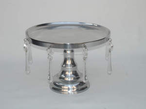 Soporte de pastel de Metal redondo de estilo americano de la mejor calidad para servir pastel en fiesta en casa Hotel restaurante Venta caliente panaderías pasteles - Product Image 6