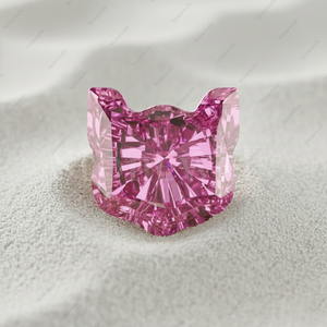 เพชรปลอมสีชมพูแฟนซี ขนาด 25 กะรัต ผลิตในห้องปฏิบัติการ ได้รับการรับรองจาก IGI และ GIA คุณภาพ VVS VS แบบปลูกในห้องปฏิบัติการด้วยวิธี HPHT และ CVD - Product Image 2