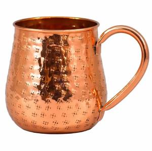 Tasses Julep en céramique fabriquées à la main Verres polyvalents Guérison ayurvédique Design cuivre métal à la mode Boissons au vin-Grand cadeau - Product Image 6