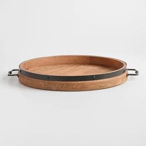 Plateau ovale en métal, laiton mat Antique, vaisselle de haute qualité, plateau de service de cuisine, décor de mariage, plateau de repas - Product Image 6