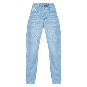 กางเกงยีนส์ผู้หญิงทรงตรง ขาตรง ผ้าฝ้าย 100% ระบายอากาศได้ดี เป็นมิตรกับสิ่งแวดล้อม คุณภาพพรีเมียม สวมใส่สบาย เหมาะสำหรับฤดูหนาว - Product Image 1