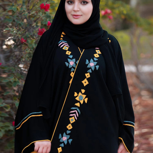 Abaya égyptienne avec motifs brodés meilleure vente vêtements islamiques pour femmes prix abordables - Product Image 1