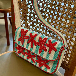 กระเป๋าสะพายลูกปัด, กระเป๋าลูกปัด, กระเป๋าแต่งงาน, ของขวัญสำหรับเธอ, คลัทช์ลูกปัด, กระเป๋าลูกปัด, กระเป๋าอินเทรนด์, กระเป๋าถือสีสันสวยงาม - Product Image 1