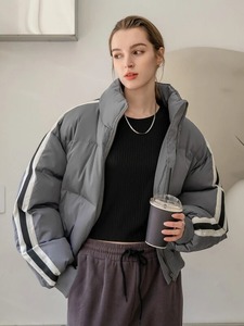 แจ็กเก็ตปลาปักเป้าสำหรับผู้หญิงกันน้ำน้ำหนักเบาระบายอากาศได้ดีสำหรับฤดูหนาวผ้าทอปิดซิป - Product Image 5