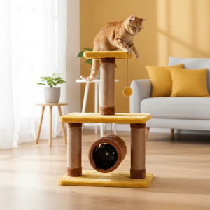 Amistar Royal Loft – Aire de jeux pour chat multi-niveaux moderne avec maisonnette tubulaire et griffoir en jute - Product Image 1