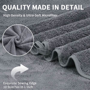 Toalla de Playa Clásica de Lujo Suave de Algodón/Poliéster de Alta Calidad Absorbente para Uso Diario en la Playa y la Piscina - Product Image 2