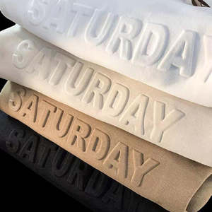 HeavyWeight 100% coton à capuche Logo personnalisé gaufrage capuche sweat à capuche pour hommes personnalisé 3D broderie sérigraphie sweats à capuche - Product Image 1