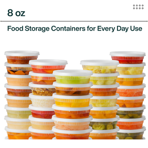 กล่องใส่อาหารแบบหนา ProTakeOut ขนาด 9 ออนซ์ พร้อมฝาปิด (4.63x1.69 นิ้ว) 240 ชุด (24/20) ใช้กับไมโครเวฟและช่องแช่แข็งได้ ทนทาน - Product Image 6