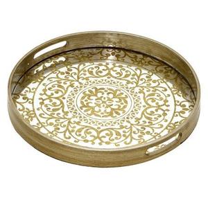 Bandeja de Servicio de Metal Ecológica, Bandeja Reutilizable de Acero Inoxidable para Uso Doméstico y Comercial, Artesanía en Metal - Product Image 5