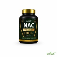 BIYODE Très Populaire NAC N-Acétyl L-Cystéine Gélules Complément Bien-être En Stock Faible MOQ Vente en Gros Direct Usine