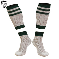 Chaussettes de compression athlétiques personnalisées pour hommes en Spandex/Polyester, style bavarois Oktoberfest Lederhosen, anti-bactériennes, décontractées, invisibles