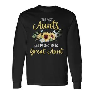 Les meilleures tantes sont promues au rang de grand-tante, t-shirt à manches longues - Product Image 1