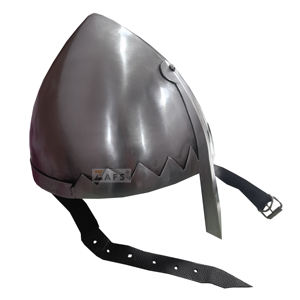 Casco Nasal Norman Medieval antiguo, hecho a mano, armadura de recreación de acero suave, acabado pulido, revestimiento para decoración del hogar, venta al por mayor - Product Image 1