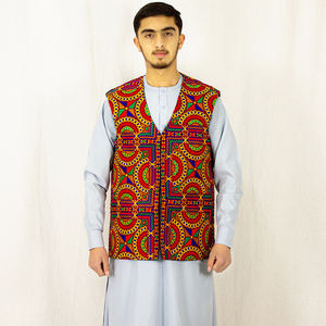 Haute qualité hommes décontracté col en v afghan gilet respirant écologique 100% haut les plus tendances hiver vêtements d'extérieur automne saison - Product Image 2