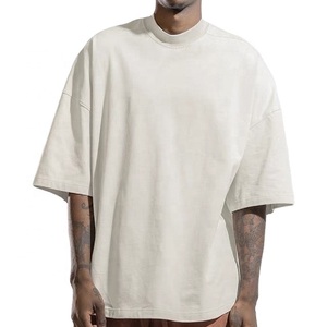 เสื้อยืดคอกลมแขนสามส่วนสำหรับผู้ชายเสื้อยืดผ้าฝ้าย100% สุดหรูมาใหม่ - Product Image 6