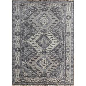 Tapis en laine noués à la main Savana, géométriques et abstraits, en viscose PKWL-750 pour la maison, pour le salon, le couloir, rectangulaires - Nouveauté - Product Image 1