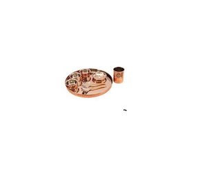 Diseño Premium cobre Acero inoxidable bronce thali conjunto para servir vajilla Hotel diseño clásico a precio al por mayor - Product Image 2