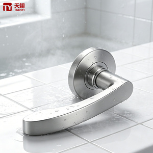 Juego de Cerraduras de Palanca de Acero Inoxidable Tianyi, Roseta Cuadrada, Privacidad para Baño, Lujo para Hotel, Herraje Mecánico para Inodoro - Product Image 4