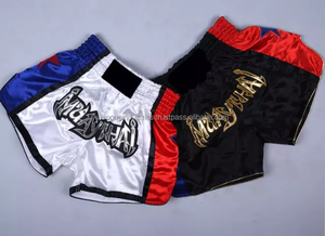 กางเกงมวย MMA แบบสั่งทำพิเศษ ทนทาน น้ำหนัก 220 กรัม ผลิตจากโพลีเอสเตอร์ พิมพ์ลายแบบ Sublimation สำหรับผู้ใหญ่ ทั้งชายและหญิง ผ้าซาติน มวยไทย - Product Image 5