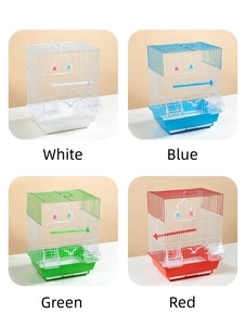 Popüler tasarım kuş yetiştiriciliği yuva katlanabilir demir tel taşınabilir kafes üreme kafesleri yüksek kaliteli büyük kuş kafesleri - Product Image 5
