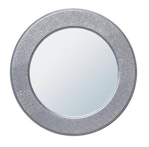 Look classique poudre d'argent fini miroir mural de forme ronde pour salle de bain maison hôtel Villas utiliser miroir mural - Product Image 1