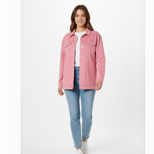 Veste en jean vintage pour femme, fournisseur d'usine OEM, vente en gros, sur mesure, rétro, bleue, vêtement d'extérieur d'hiver, décontractée, col montant, respirante - Product Image 6