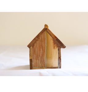 Luxury Look Solid Wood Paper Weight House Shape Design Piece Customized Logo <b>Table</b> Business Gifts Fast Shipping - Product Image 2