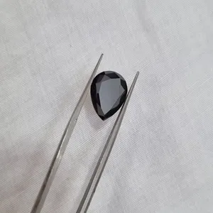 จี้เพชรมอยส์ซอไนท์รูปลูกแพร์ที่สวยงามมีความชัดเจนมากเครื่องประดับได้รับการรับรองจากการบำบัดแบบฮิปฮอป - Product Image 3