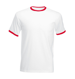 T-shirts à col rond personnalisés en gros, faible MOQ, t-shirts pour hommes, t-shirt uni à coutures contrastées pour hommes - Product Image 4
