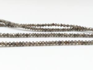 Champagne diamant facettes Rondelle perle bricolage artisanat collier perles pour la fabrication de bijoux en vrac approvisionnement indien diamant perles grossiste - Product Image 3