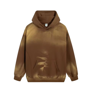 Sudadera con capucha de algodón de rizo francés de peso pesado, Sudadera con capucha con tinte de corbata, sudadera unisex de gran tamaño, sudaderas con capucha con lavado ácido y sol desteñido - Product Image 1