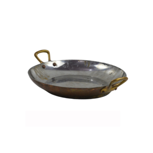 Plat de service attrayant en laiton et acier inoxydable, base design et plat de qualité supérieure en métal massif de couleur argent doré - Product Image 4