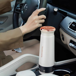 300ML Electric Kettle Portable Mini Automatic Coffee Travel Cup with <strong>Heat</strong> Preservation Small Vacuum <strong>Flask</strong> &amp; Thermos