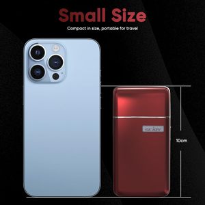 Mini rasoir électrique portable pour hommes, étanche IPX7, rasoir rotatif avec lames dentelées et à grille, lavable pour usage corporel - Product Image 2