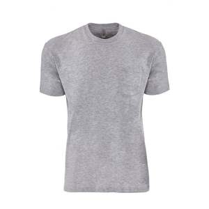 T-shirt unisexe à poche en coton gris chiné uni Next Level 6200-T-shirts à col rond en poly/coton - Product Image 1