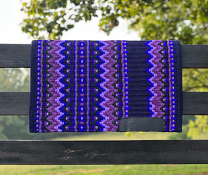 Western Show Horse Saddle Blanket Diseño de Nueva Zelanda Manta de sillín de lana hecha a mano Top Wool Saddle Pad Size - Product Image 3