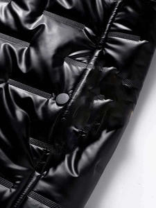 Chaqueta de Plumón Personalizada de Alta Calidad para Hombre, 100% Poliéster, Diseño Acolchado, Chaqueta Cortavientos con Capucha Desmontable para Invierno - Product Image 3