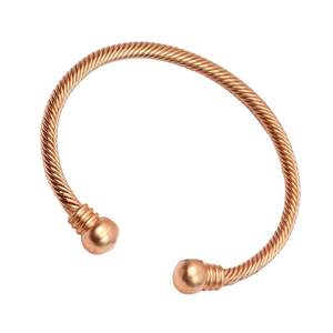 Custom Handcrafted Braid 99.99% Pure <b>Copper</b> <b>Magnetic</b> Bangles Adjustable Minimalist <b>Copper</b> Wire <b>Bracelets</b> Pour Femme Women - Product Image 1