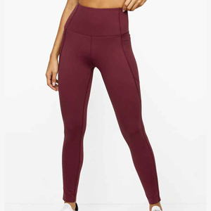 Leggings de yoga sin costuras de cintura alta personalizables para mujer, con efecto fruncido en glúteos, ideales para gimnasio, venta al por mayor, con logo, ajustados para damas. - Product Image 6