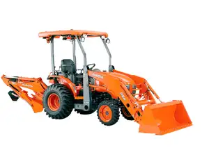 Mini Kubota Trator Usado 25hp 30hp 35hp 40hp com Carregadeira frontal e Retroescavadeira