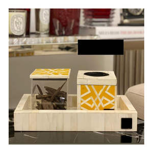 Mabkhara Decorativa con Incrustaciones de Hueso y Madreperla, Diseño Moderno, Directo de Fábrica, Quemador de Incienso Bakhoor para Todas las Temporadas, Juego de Regalo - Product Image 2