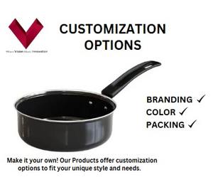 กระทะเคลือบสำหรับทำอาหารกระทะเหล็กไม่ติดฝาแก้ว - Product Image 3