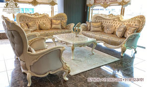 Ensemble de canapé rembourré au Design victorien pour la maison, Style européen de luxe, ensemble de salon, meilleur ensemble de Table à manger sculpté à la main - Product Image 2