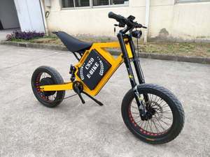 Vélo tout-terrain électrique CS20 12000W à suspension intégrale pour motard, moteur de moyeu arrière, batterie au lithium, vitesse unique, NEUF - Product Image 6