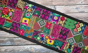 Coloré Patchwork Chemin De Table À La Main Table À Manger Mate Mur Chambre Décoration Coton À Manger À La Main Tapisserie Décorative - Product Image 3