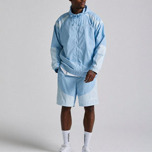 Survêtements de sport pour hommes avec logo personnalisé, jogging d'automne, veste zippée respirante, survêtements courts pour hommes - Product Image 1